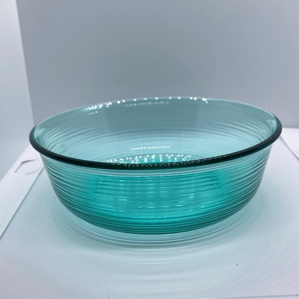 Vintage Arcoroc France Aqua Cereal Bowl